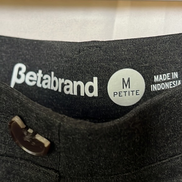 Betabrand Dark charcoal gray Sz MP yoga work pants - Picture 3 of 6